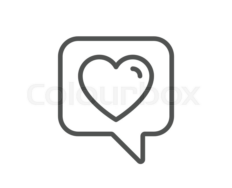 Heart Line Icon Favorite Like Sign Stock Vector Colourbox 800x647 Heart Line Icon Favorite Like Sign Stock Vector Colourbox