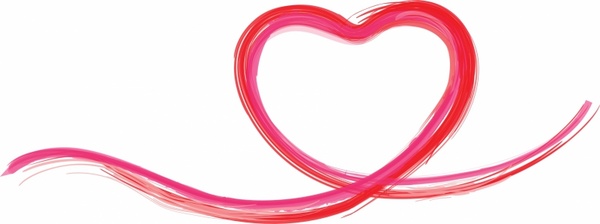 Heart Shaped Line Free Vector In Adobe Illustrator 600x224 Heart Shaped Line Free Vector In Adobe Illustrator
