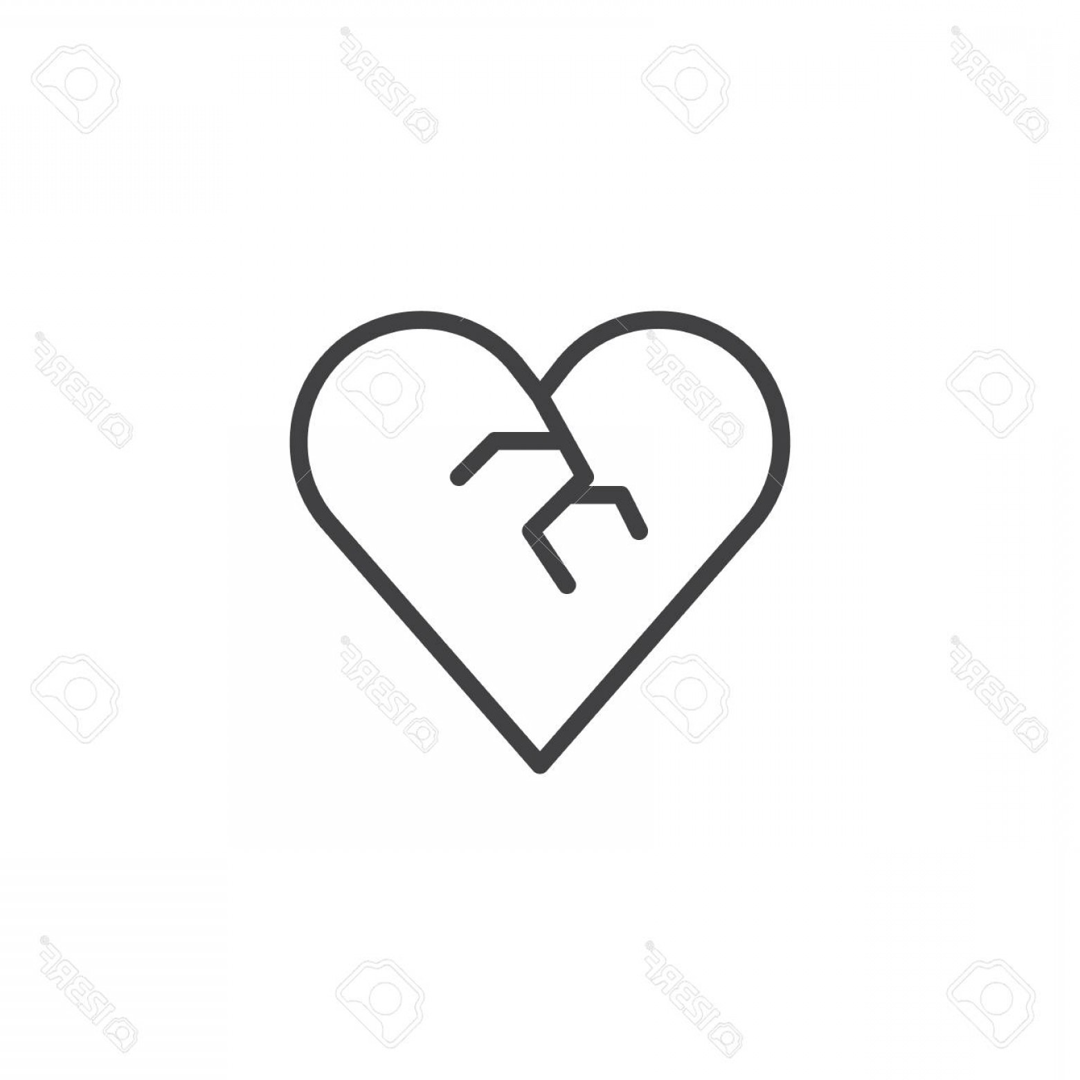 Photostock Vector Broken Heart Line Icon Outline Vector Sign 1560x1560 Photostock Vector Broken Heart Line Icon Outline Vector Sign