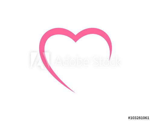 Pink Heart Lines 500x400 Pink Heart Lines