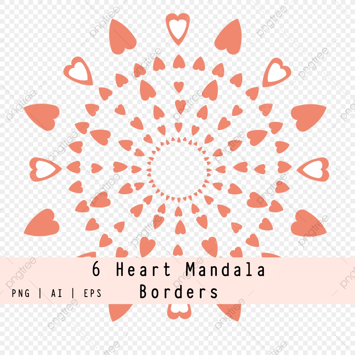 Heart Mandala Vector