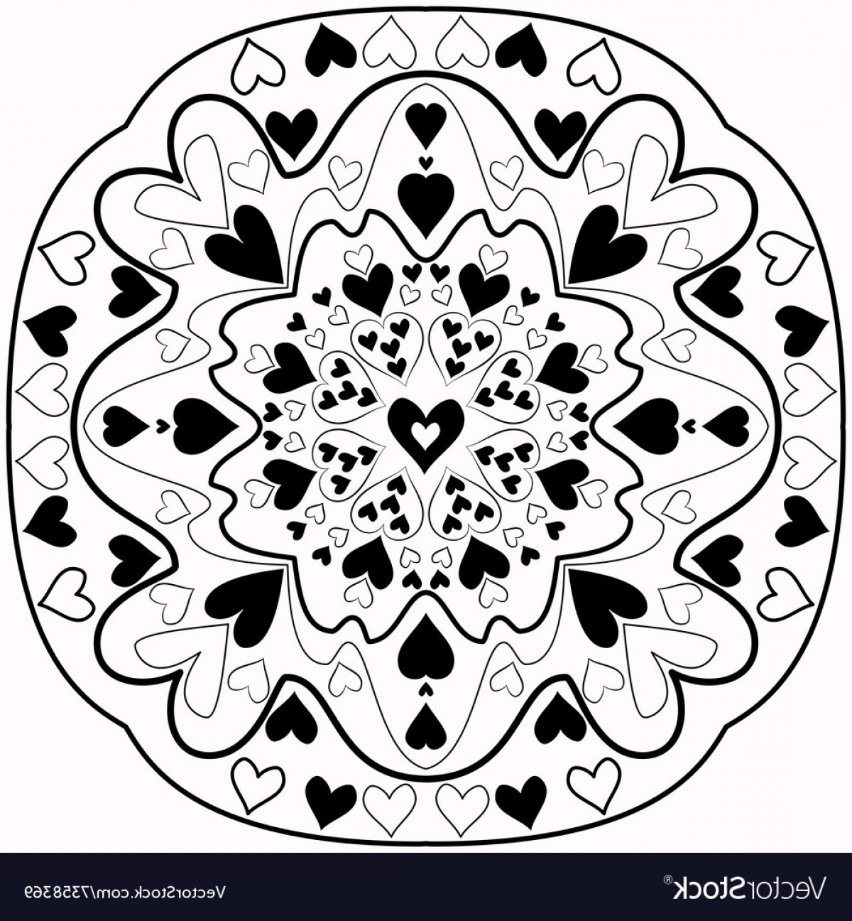 1200x1296 Razorback Vector Mandala Createmepink