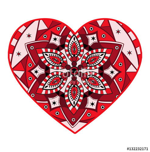 Download Heart Mandala Vector at Vectorified.com | Collection of ...