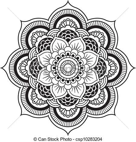 Vectors Of Henna Flower Mandala Vector Designs 450x470 Vectors Of Henna Flower Mandala Vector Designs