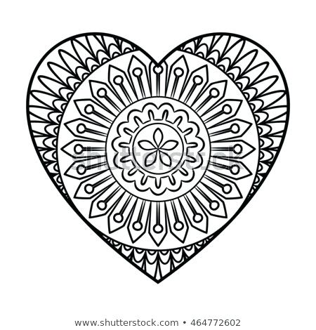 Free Heart Mandala Coloring Pages Doodle 450x470 Free Heart Mandala Coloring Pages Doodle