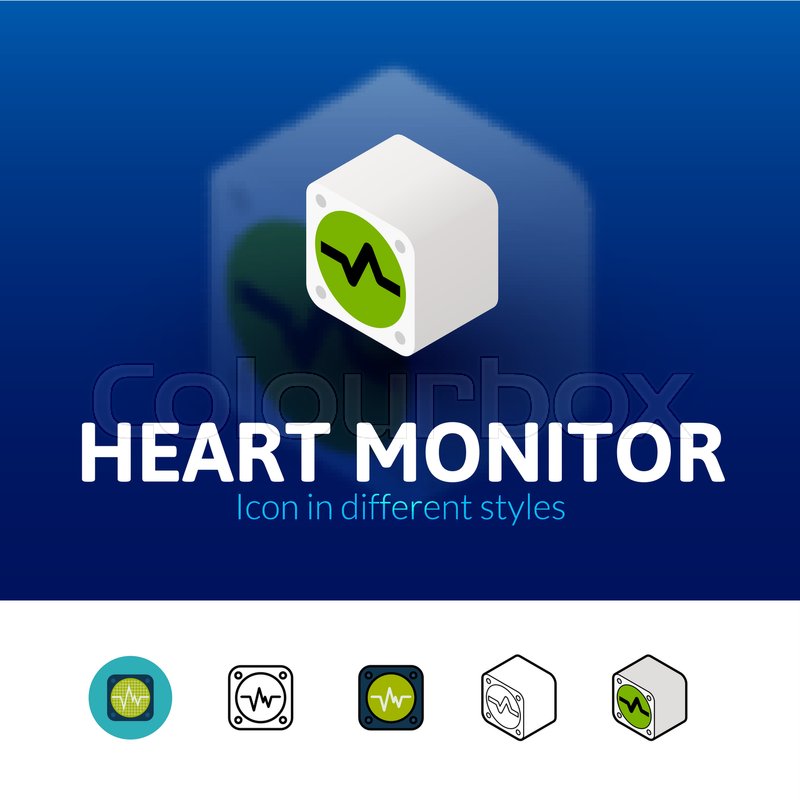 800x800 Heart Monitor Color Icon, Vector Stock Vector Colourbox