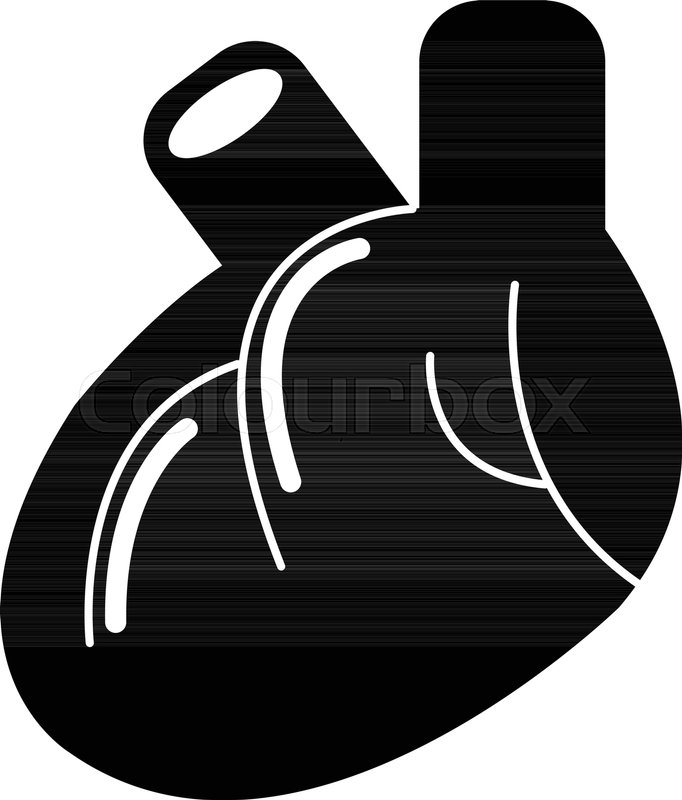 682x800 Heart Organ Icon Simple Illustration Stock Vector Colourbox
