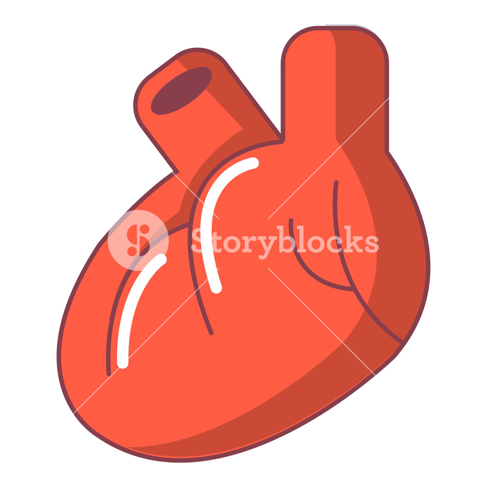 1000x1000 Heart Organ Icon Cartoon Illustration Of Heart Organ Vector Icon