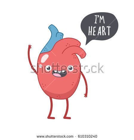 450x470 Vector Illustration Of Cartoon Character Human Internal Organ