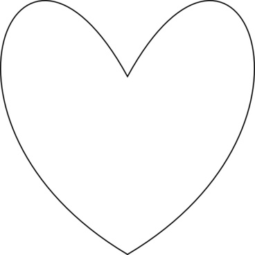368x368 Heart Outline Free Vector Download