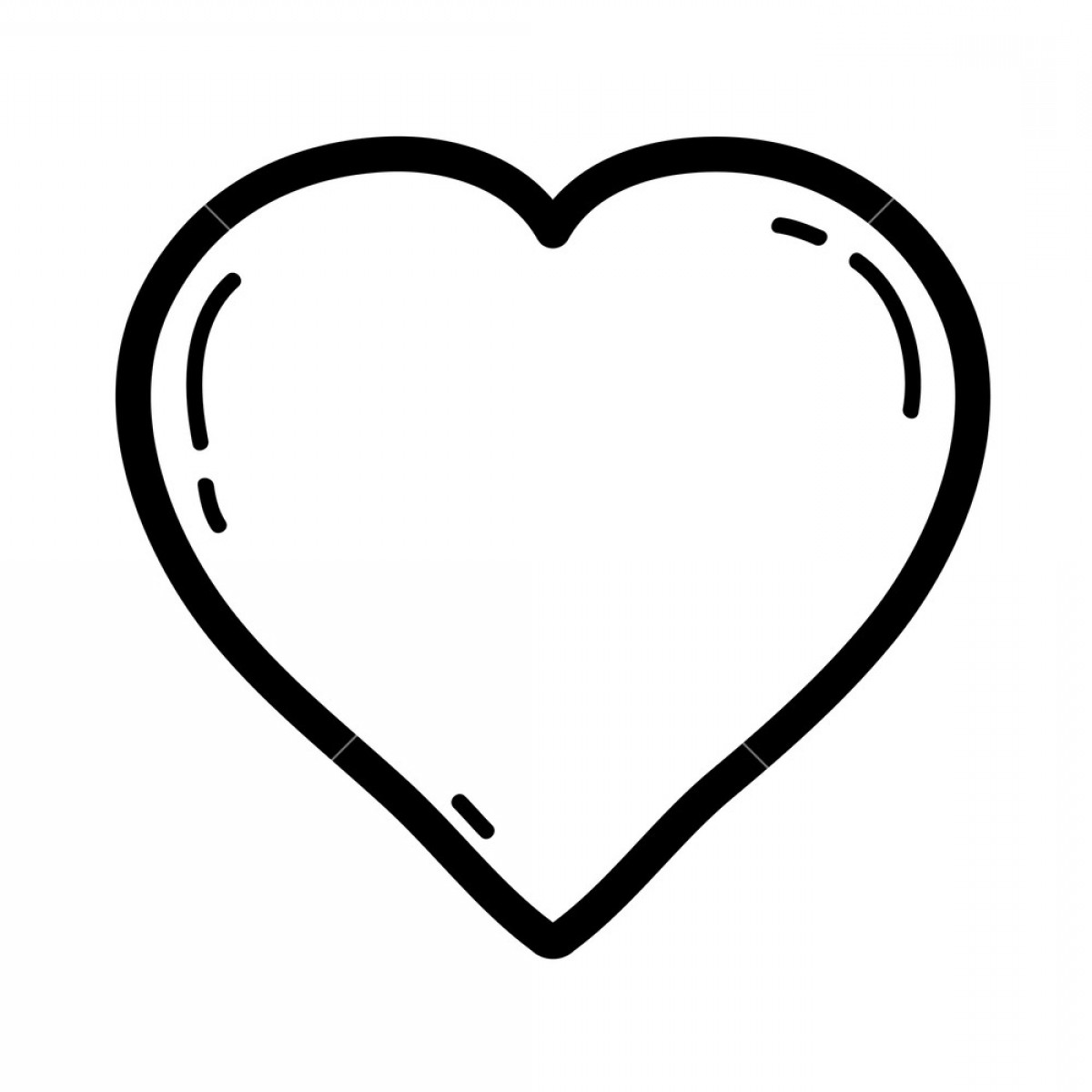 Heart Outline Vector at Vectorified.com | Collection of Heart Outline
