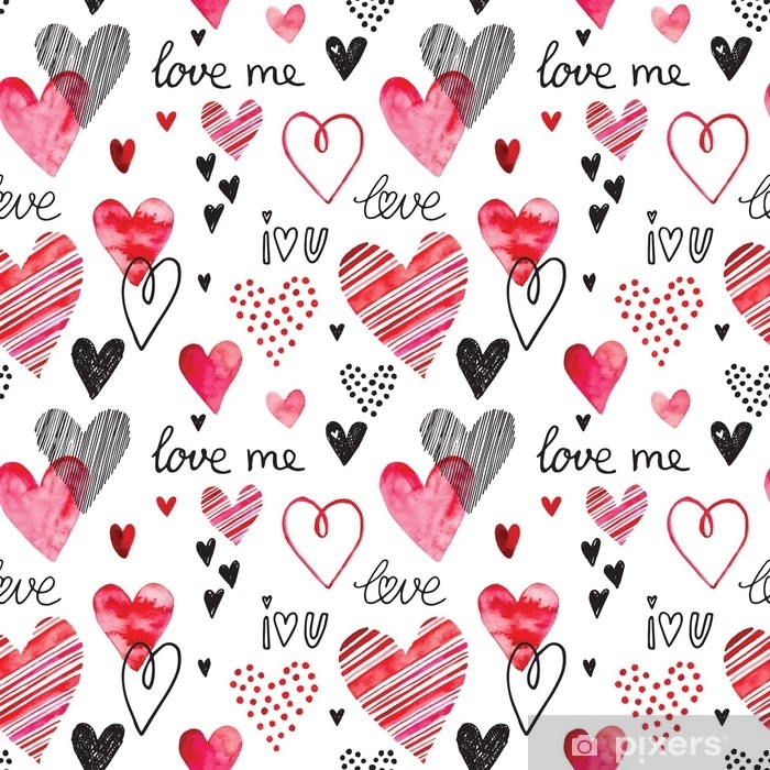700x700 Heart Pattern, Vector Seamless Background Can Be Used For Wedding
