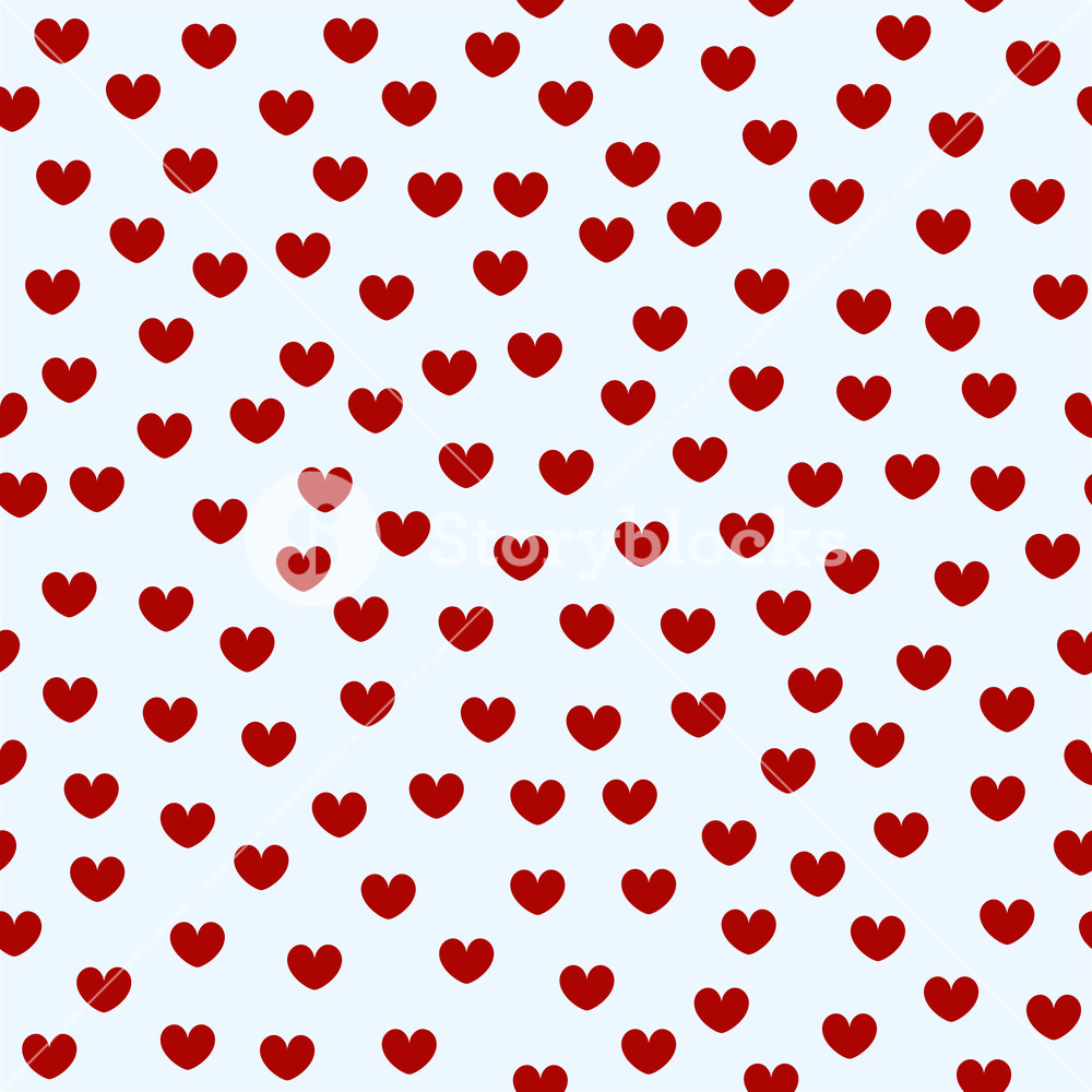 1000x1000 Heart Pattern Seamless Vector Valentine Love Background