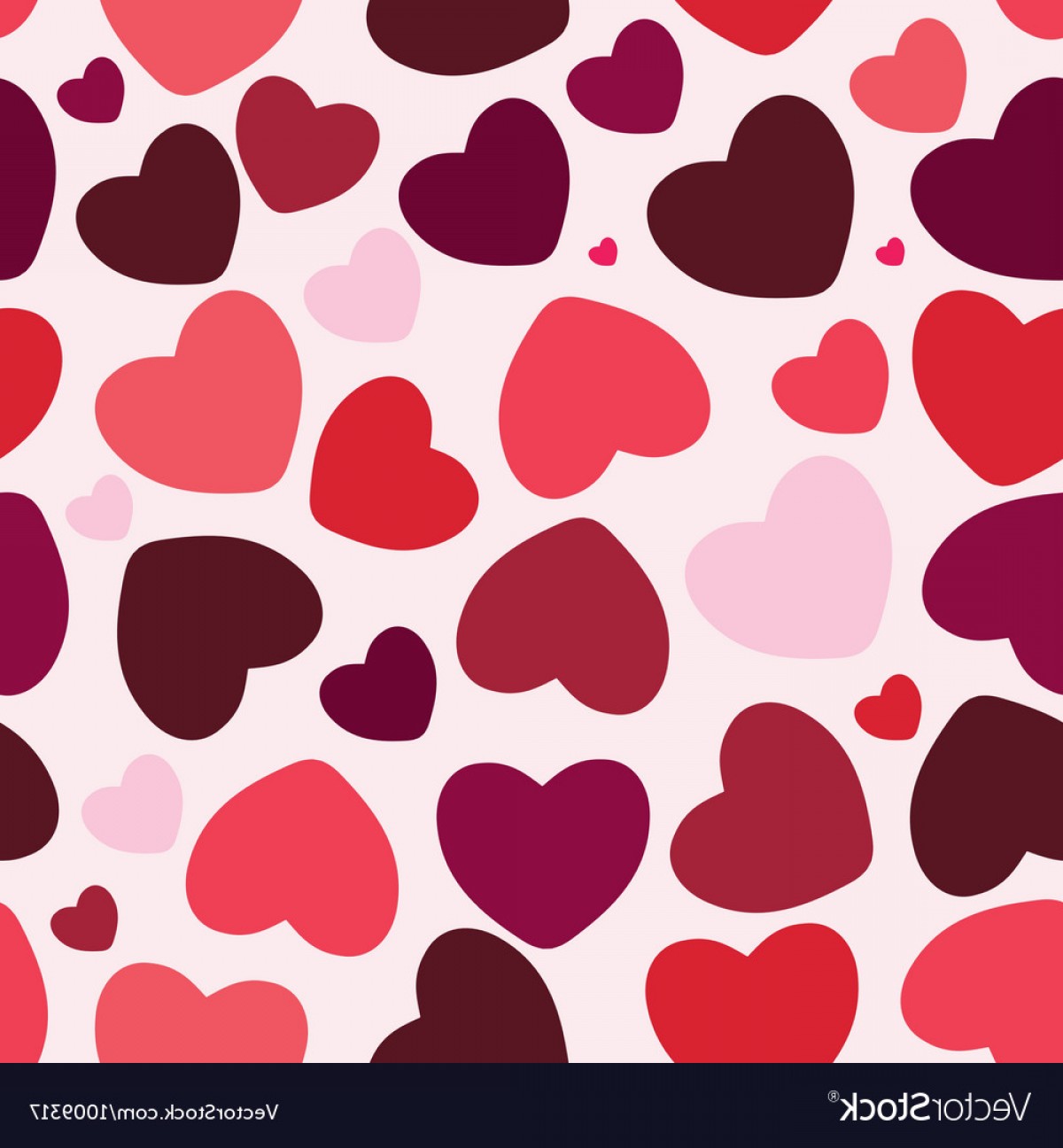 1200x1296 Valentine Seamless Hearts Pattern Background Vector Soidergi