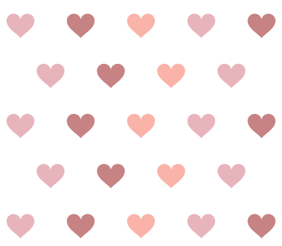 400x350 Hearts Photoshop Vector Shapes