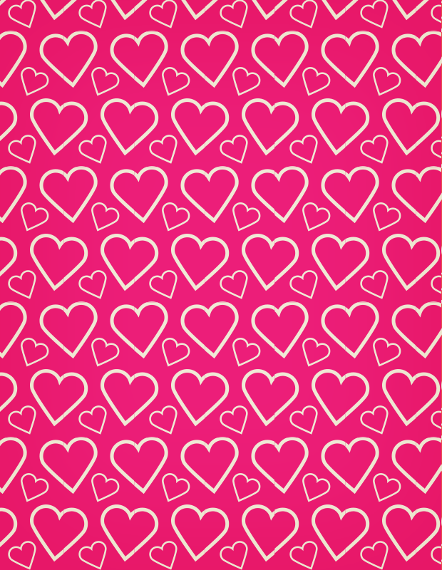 620x800 A Heart Outline Free Seamless Vector Pattern Vector Patterns