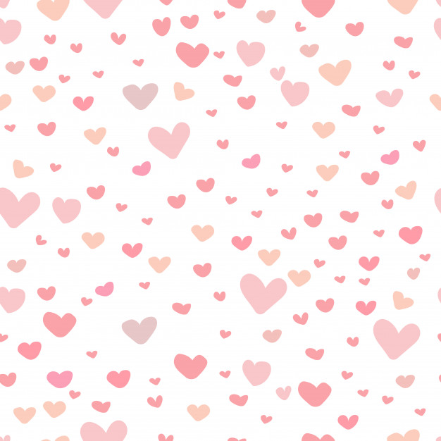 626x626 Cute Heart Pattern Background Vector Premium Download