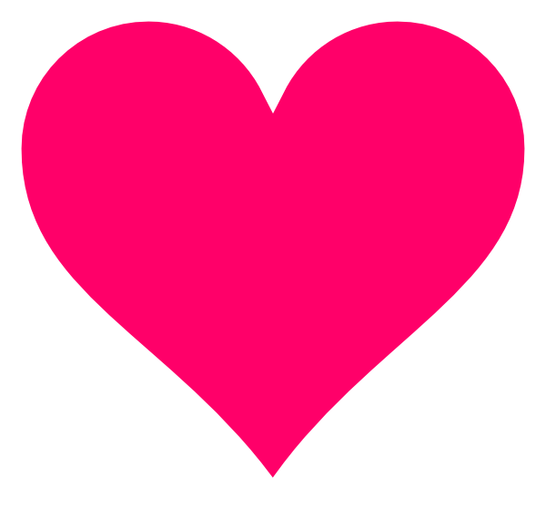 600x557 Pink Heart Clip Art Vector Heart