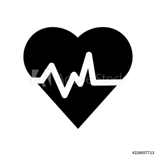 Heart Rate Vector Icon, Care Symbol Simple Illustration, Flat 500x500 Heart Rate Vector Icon, Care Symbol Simple Illustration, Flat