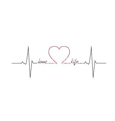 Love Life Heart Beat Vector Tattoos Tattoos, Couple Tattoos 380x400 Love Life Heart Beat Vector Tattoos Tattoos, Couple Tattoos