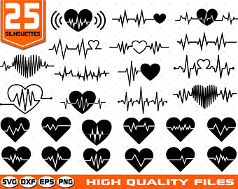 Heart Beat Vector Etsy 340x270 Heart Beat Vector Etsy