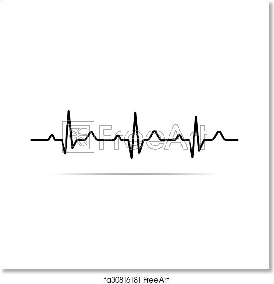 Free Art Print Of Vector Illustration Heart Rhythm Ekg Vector 561x581 Free Art Print Of Vector Illustration Heart Rhythm Ekg Vector