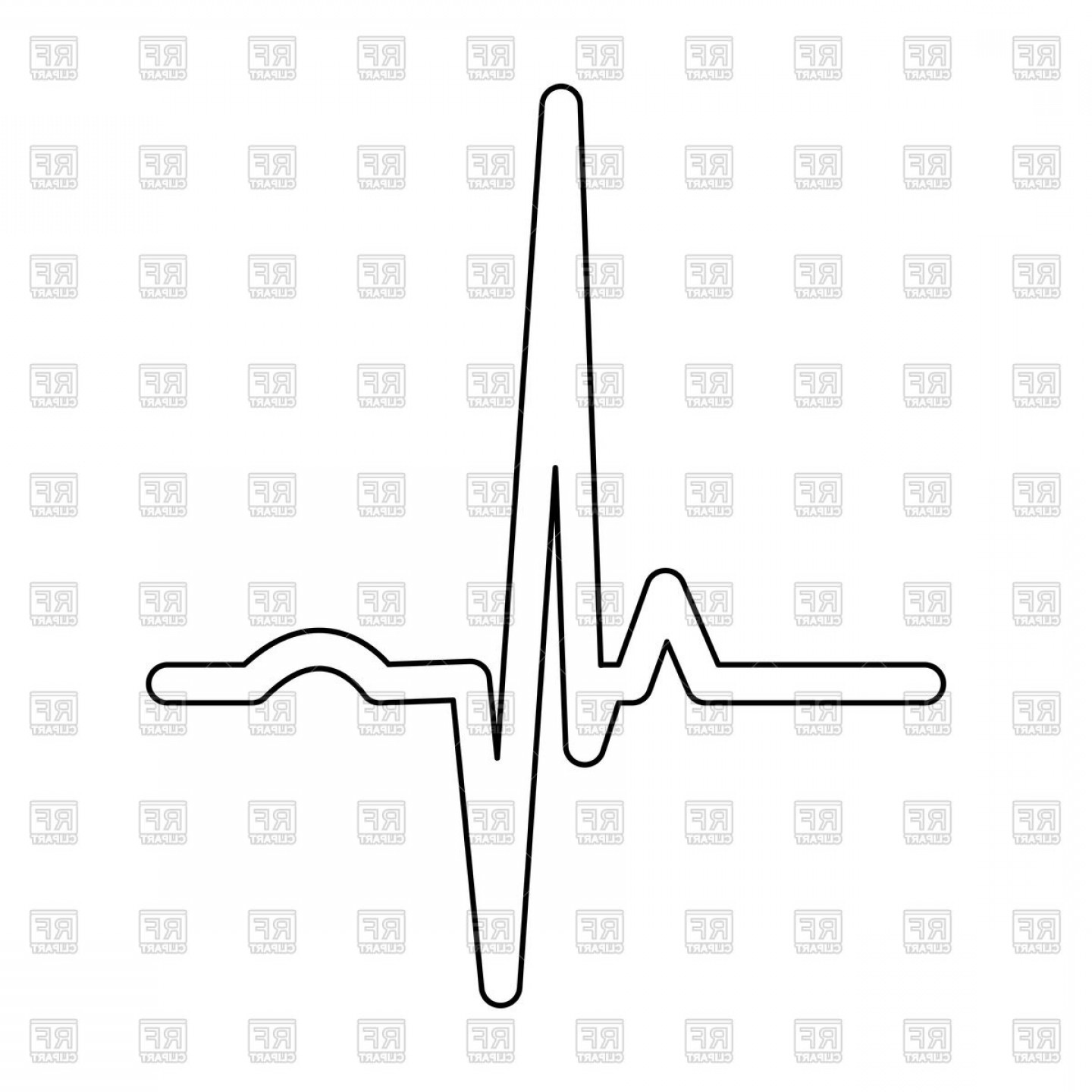 Heart Rhythm Ekg Black Color Path Icon Vector Clipart Cqrecords 1440x1440 Heart Rhythm Ekg Black Color Path Icon Vector Clipart Cqrecords