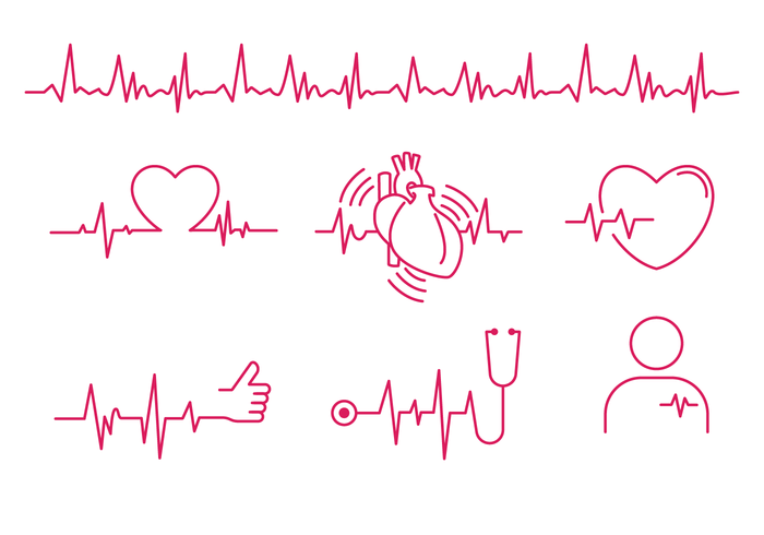 Heart Rhythm Line Vector 700x490 Heart Rhythm Line Vector