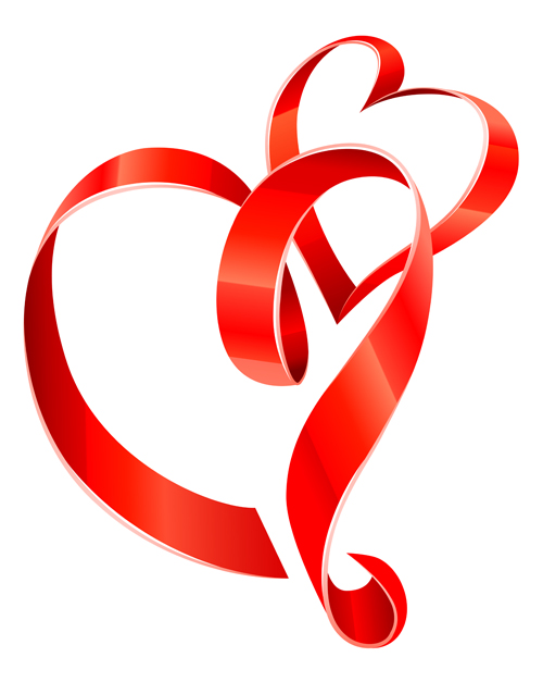 Heart Ribbon Vector