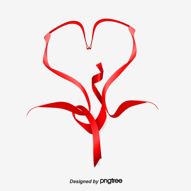 640x640 Heart Ribbon Png, Vector, And Clipart With Transparent