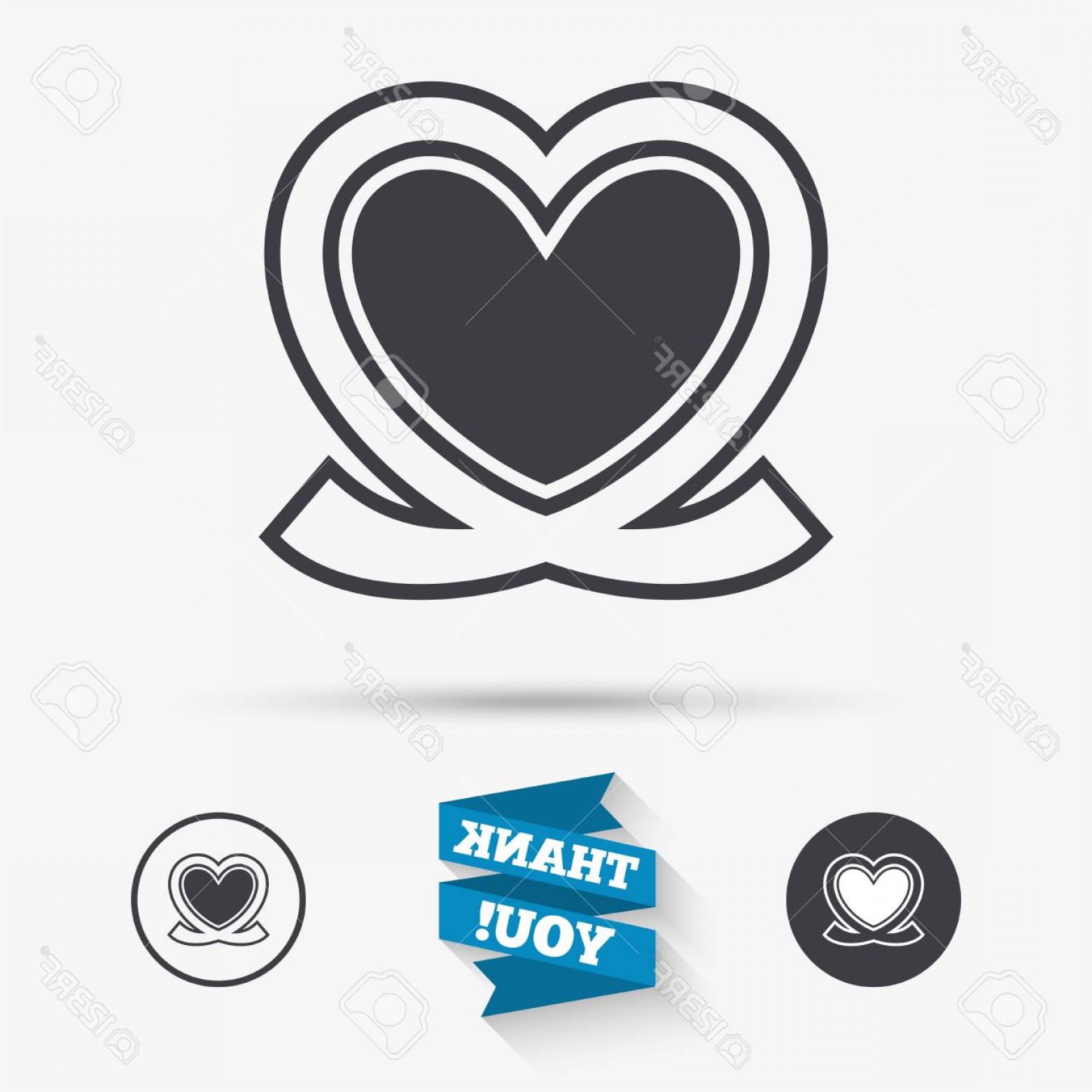 1560x1560 Heart Ribbon Vector Catchsplace