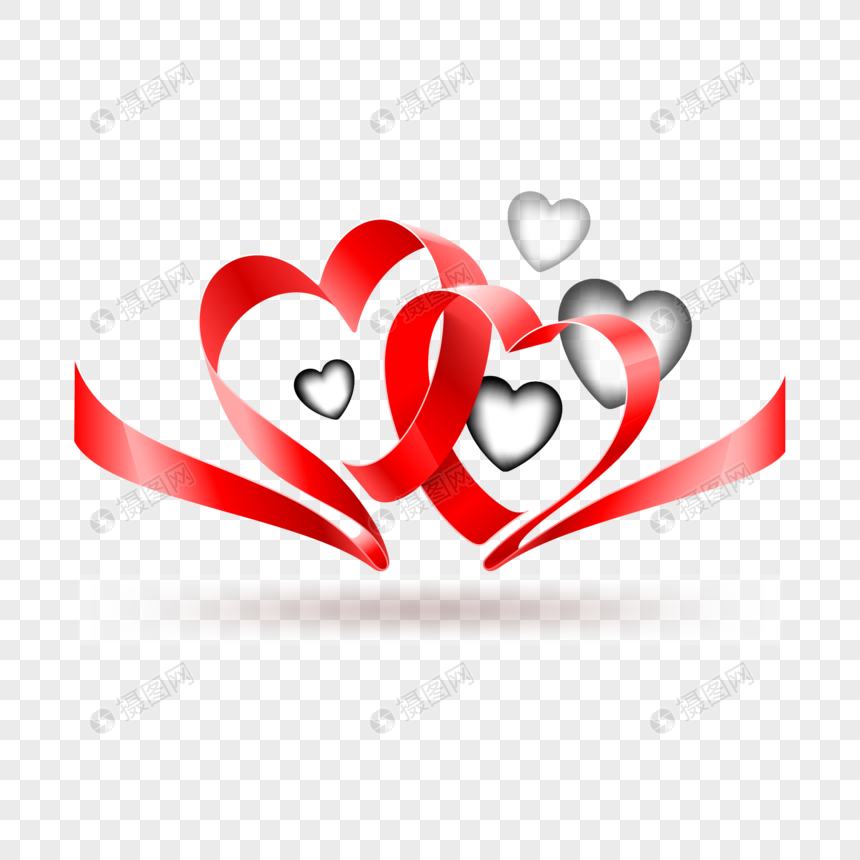 Heart Ribbon Vector at Vectorified.com | Collection of Heart Ribbon ...