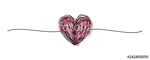 500x200 Tangled Grungy Heart Scribble Stock Image And Royalty Free Vector