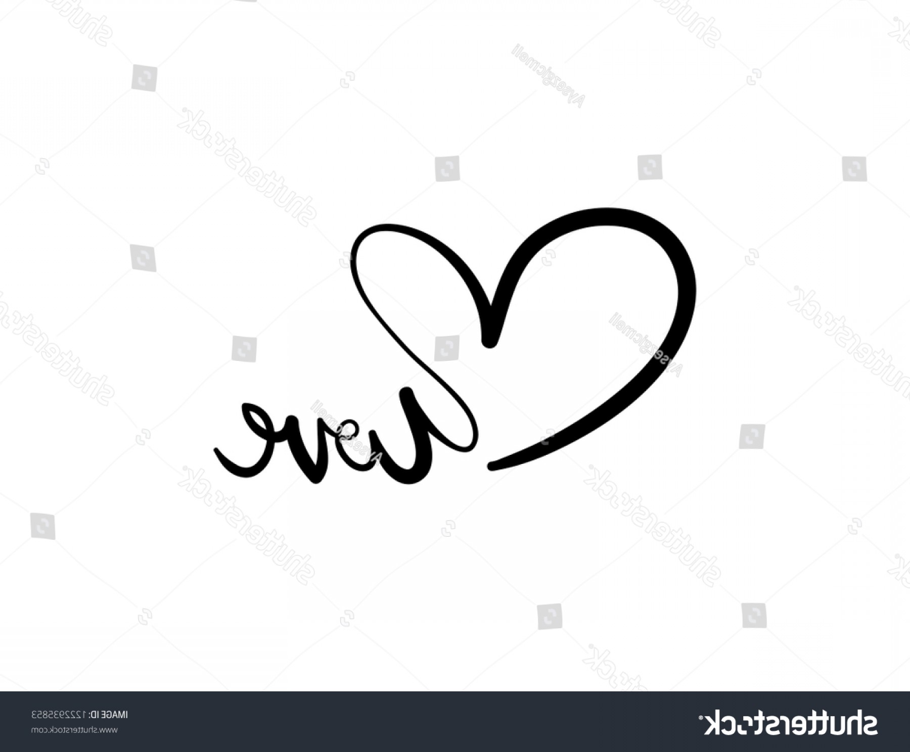 1800x1488 Love Word Lettering Heart Shape Vector Catchsplace