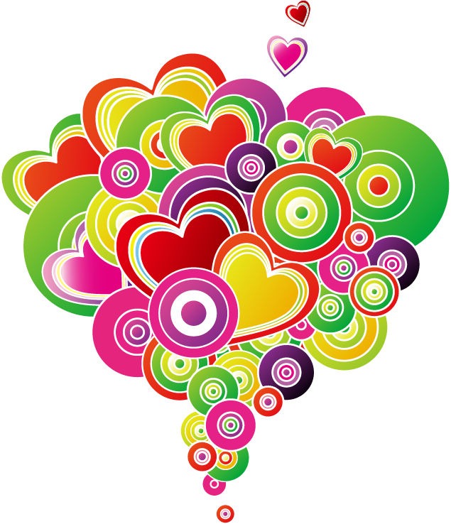 635x738 Fashion Heart Shape Vector Graphic Free Vector