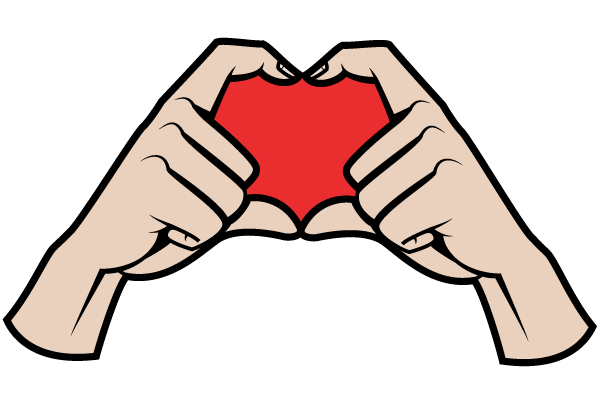 600x400 Hands Making A Heart Shape Vector Image Free Vectors Free