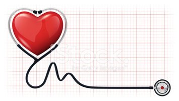 355x200 Heart Beat Cardiogram Stethoscope Vector Template Stock Vectors