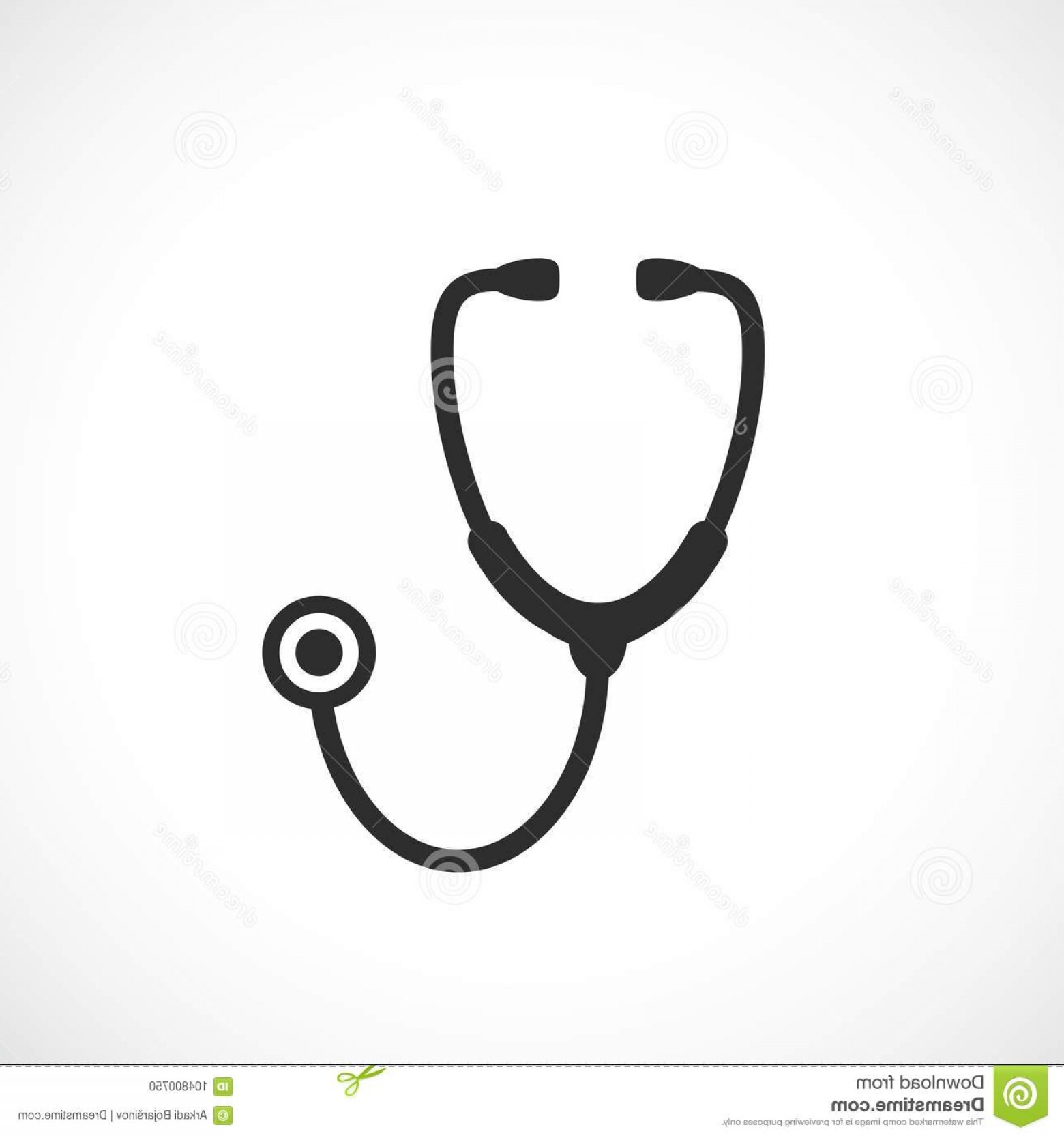 1560x1668 Stethoscope Vector Symbol Illustration White Background
