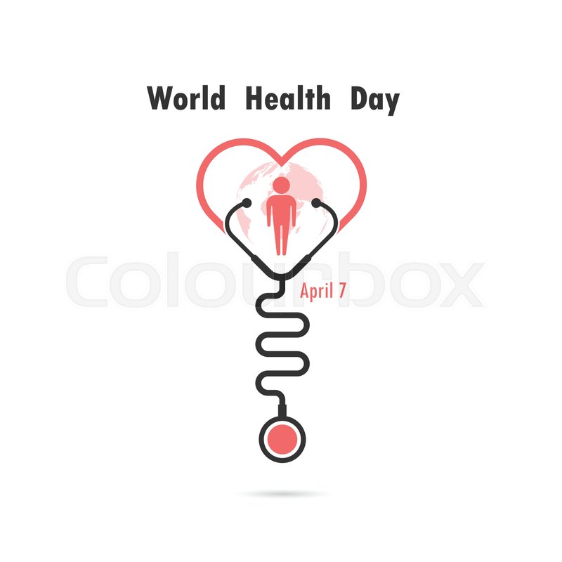 800x800 Globe Sign,human Icon And Stethoscope Stock Vector Colourbox