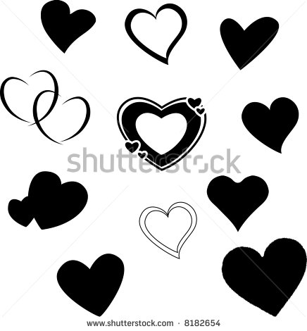 Vector Silhouette Girl With Heart Images 436x470 Vector Silhouette Girl With Heart Images