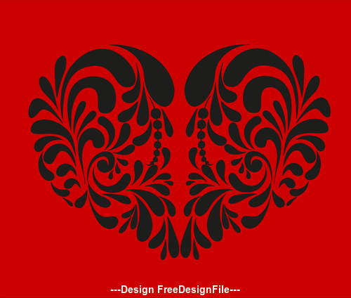 Heart Silhouette Vector Free Download 500x424 Heart Silhouette Vector Free Download