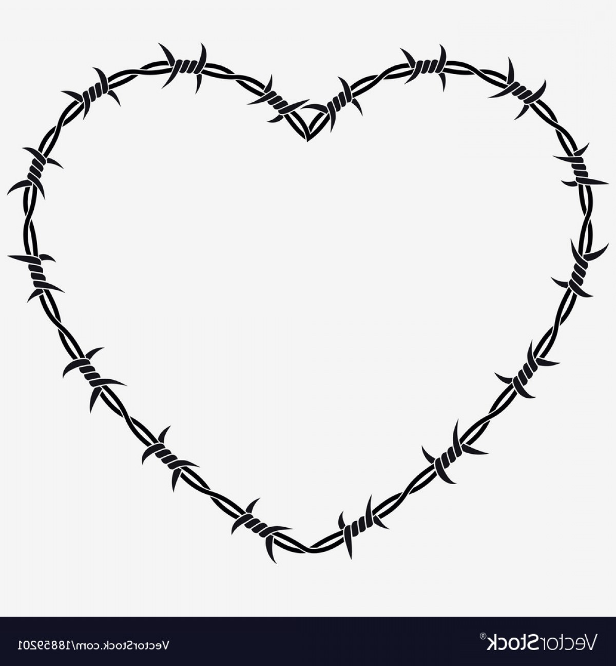 Shape Of Heart Silhouette Of Barbed Wire Vector Soidergi 1200x1296 Shape Of Heart Silhouette Of Barbed Wire Vector Soidergi