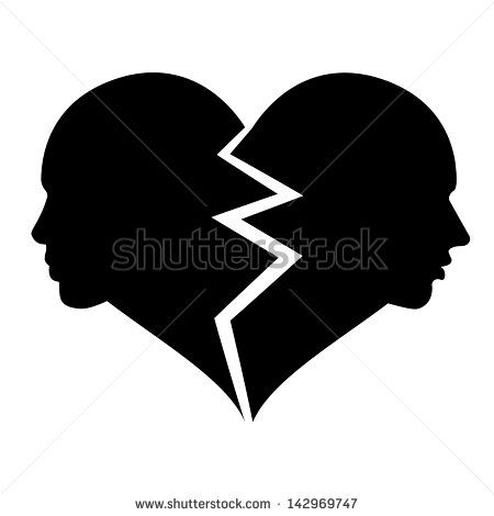 Broken Heart Silhouette Broken Heart Stock Photos, Illustrations 450x470 Broken Heart Silhouette Broken Heart Stock Photos, Illustrations