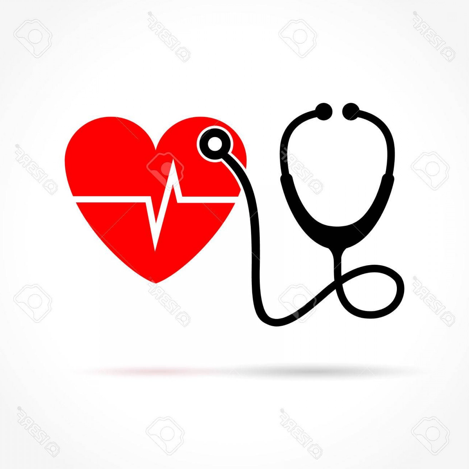 1560x1560 Photostock Vector Illustration Of Stethoscope And Heart Geekchicpro