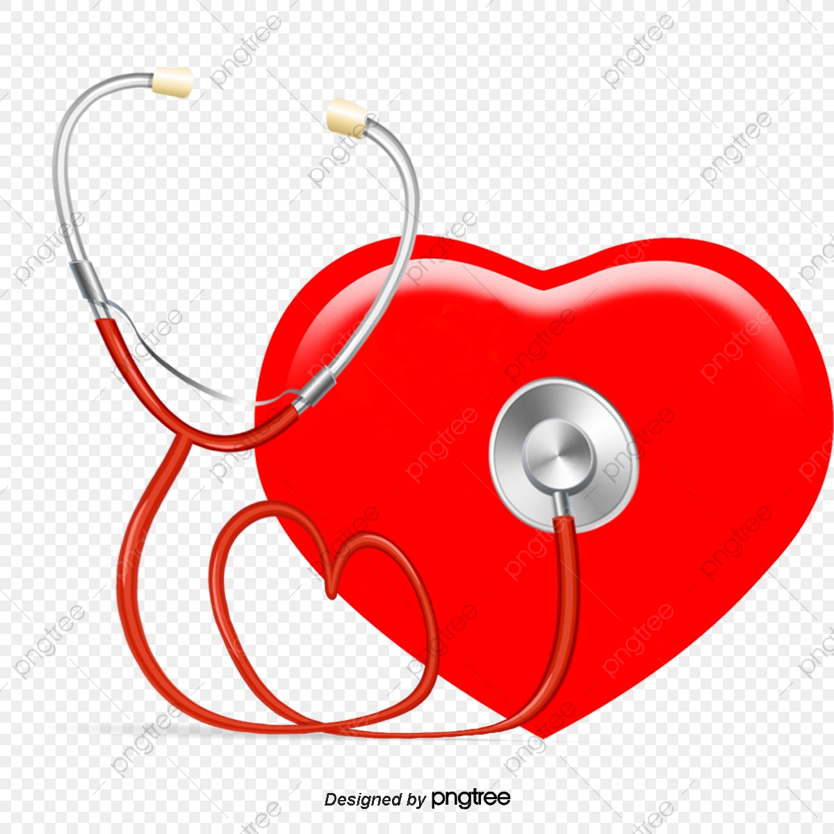 1200x1200 Vector Stethoscope And Peach Heart, Stethoscope Vector, Heart