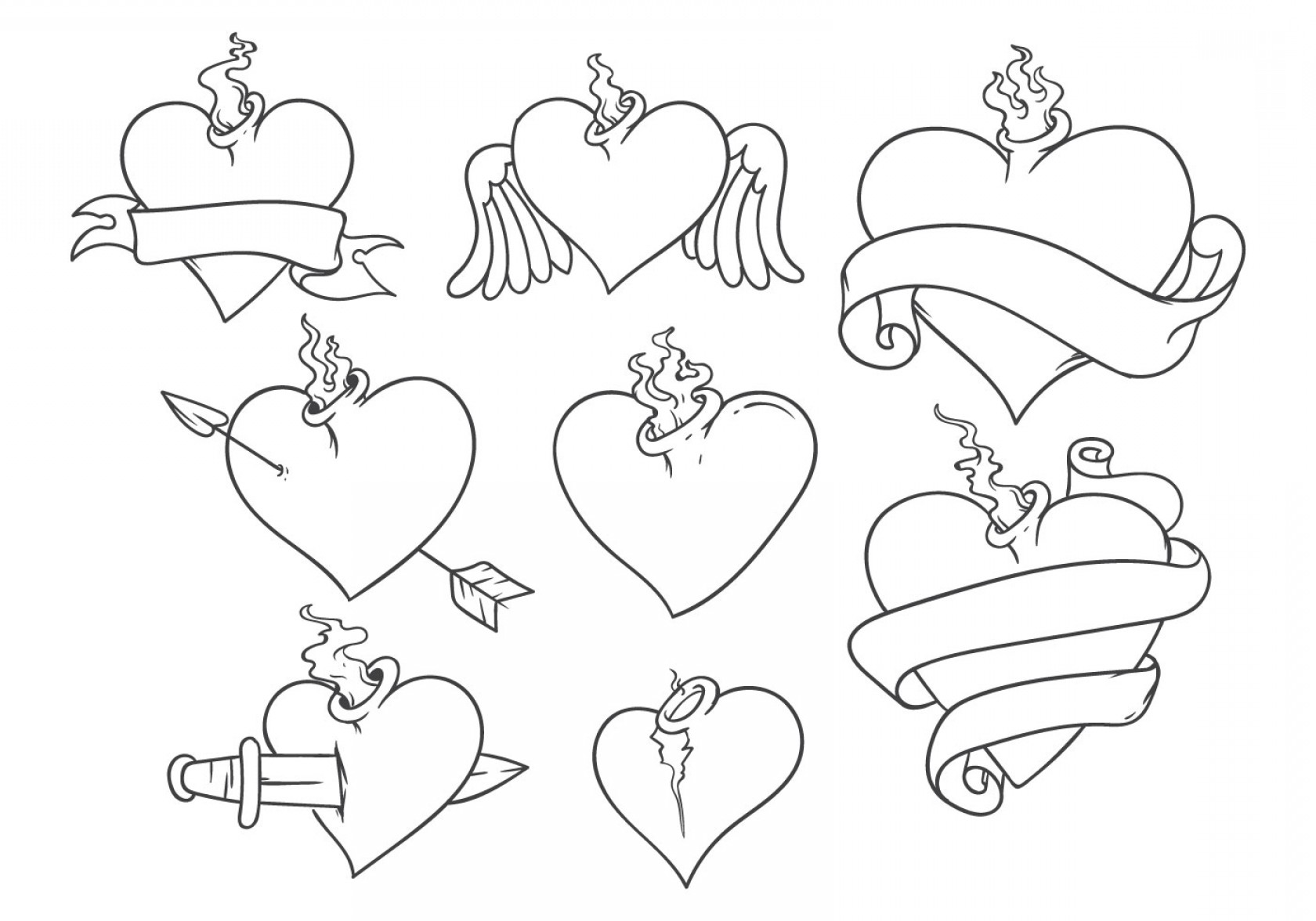 1680x1176 Sacred Heart Tattoo Vector Cqrecords