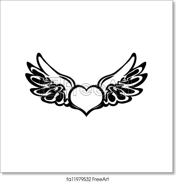 Heart Tattoo Vector at Vectorified.com | Collection of Heart Tattoo ...