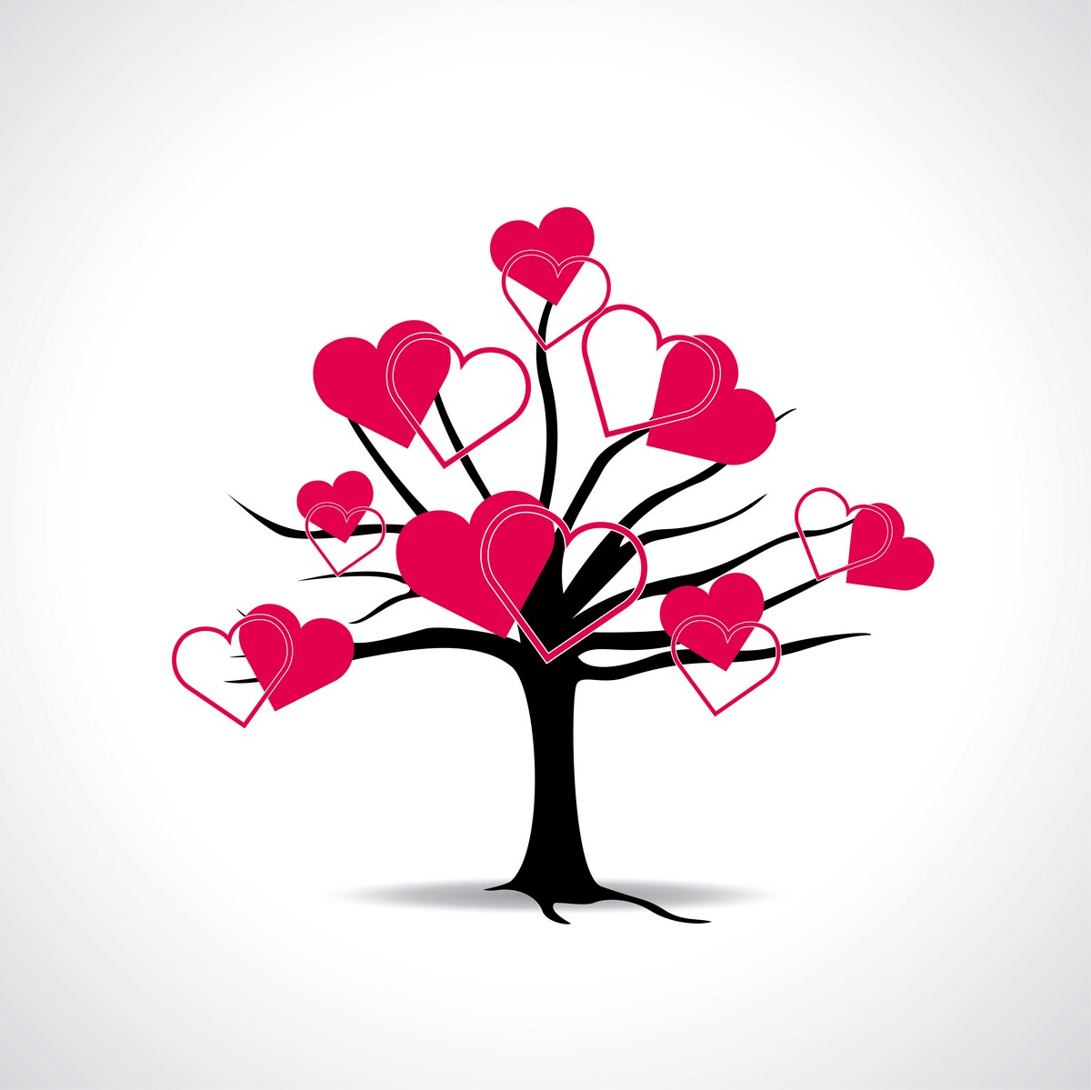 1200x1199 Heart Tree Vector Icon Template Clipart Free Download