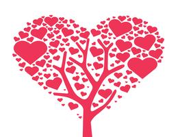 260x200 Heart Tree Free Vector Art