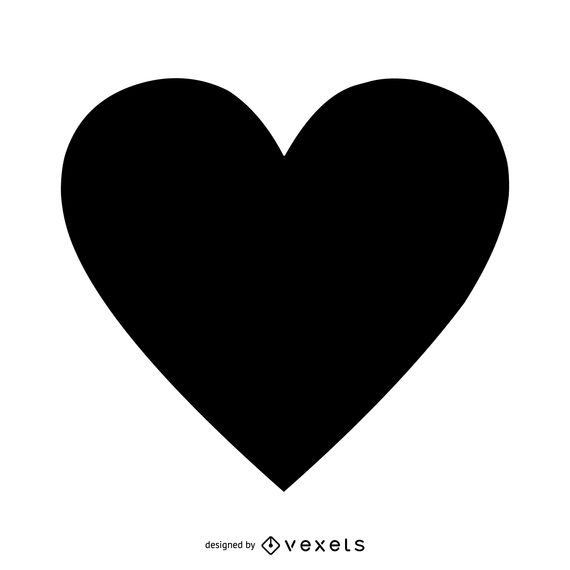 570x570 Black Isolated Heart
